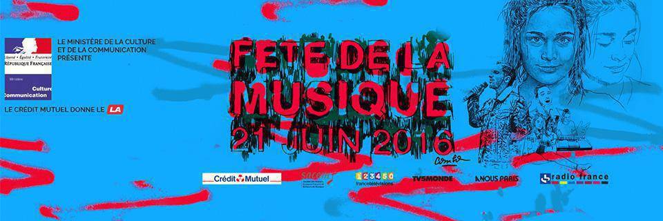 The poster for the 2016 Fete de la Musique