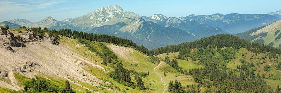 Pralognan mountains in the summer