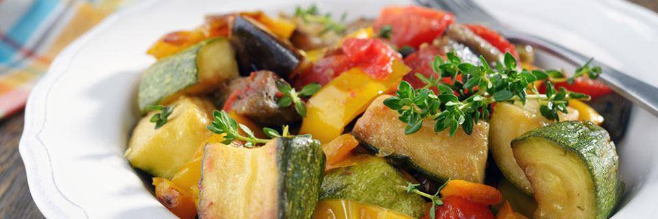 A dish of ratatouille 