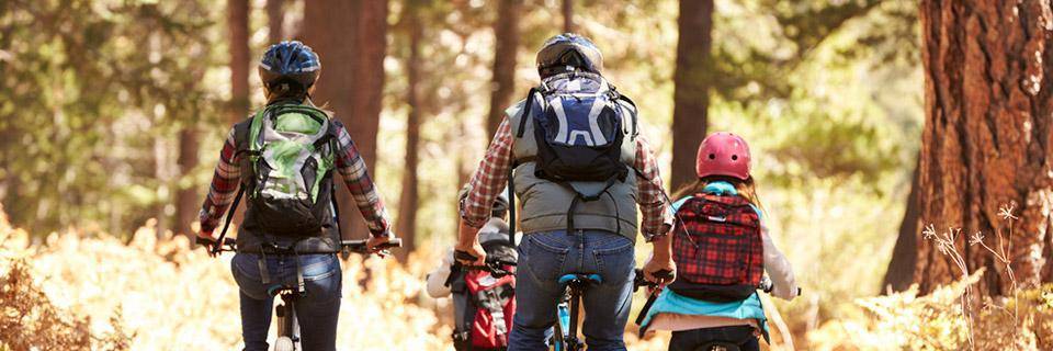 Family bike ride 