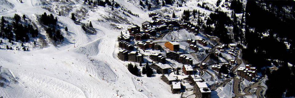 The pistes of Mottaret